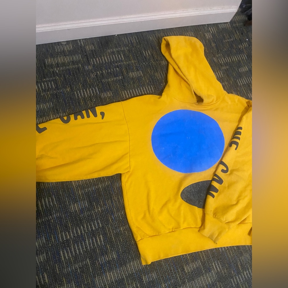 Yellow Kanye West “Jesus is King” hoodie